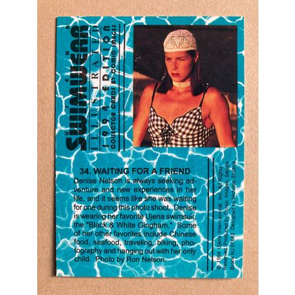 Ujena Swimwear Illustrated 1994 Edition Base trading card # 34 Denise Nelson (A)