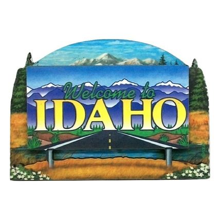 Idaho State Welcome Sign Artwood Fridge Magnet