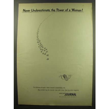 1949 Ladies' Home Journal Magazine Ad - Power of a Woman - The Following