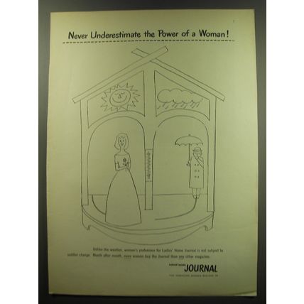 1949 Ladies' Home Journal Magazine Ad - Power of a Woman - Weather Change