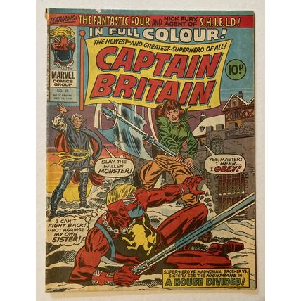 Captain Britain (1976) # 10 (A) Betsy Braddock, Dr. Synne, Marvel comics