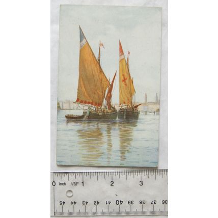 vintage postcard - Sailing Barges