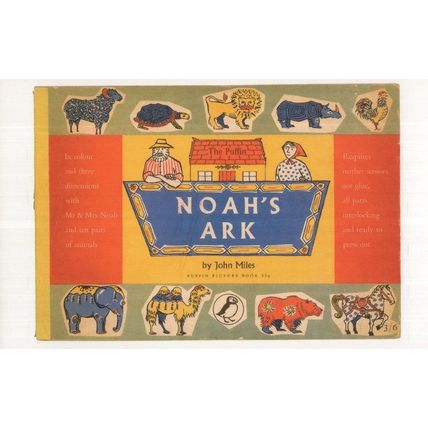 Noahs Ark John Miles 1960 Puffin Book Postcard