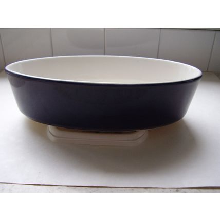 Ikea Oven to Table Cobalt Gratin Dark Blue Oval Dish