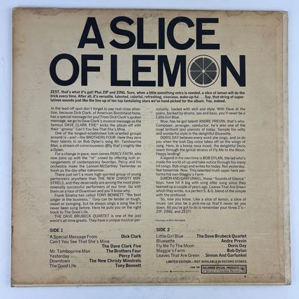 A Slice Of Lemon Vinyl LP Record Album CSM 389