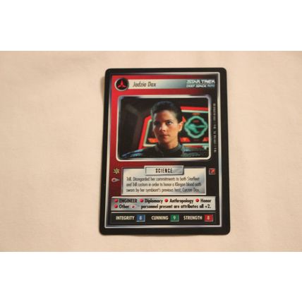 Jadzia Dax 1999 Decipher Star Trek CCG Blaze of Glory FOIL VERY RARE FOIL