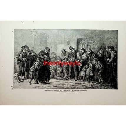 Applicants For Admission To The Casual Ward, Fildes, Book Illustration, c1907