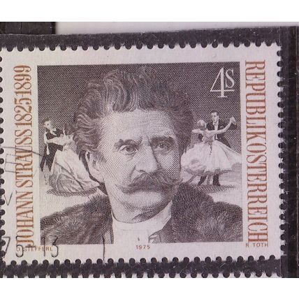 Austria 1975 Johann Strauss 4s Fine Used SG 1744 VGC
