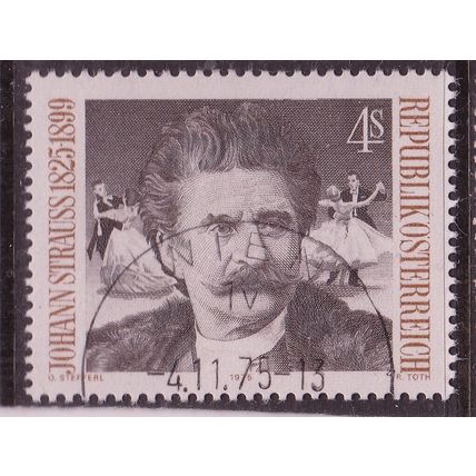 Austria 1975 Johann Strauss 4s Fine Used SG 1744 VGC