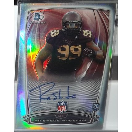 2014 Topps Bowman Chrome RA'SHEDE HAGEMAN (Minnesota/Falcons) Rookie Auto #29