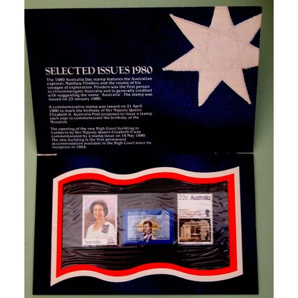 Australia 1980 Selected Issues Presentation card
