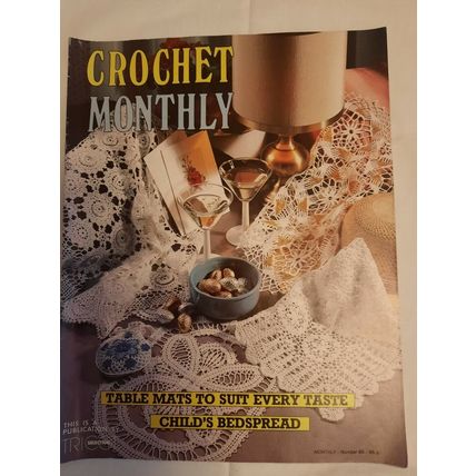 Vintage 1980'S Crochet Monthly Magazines 63-68-70-85