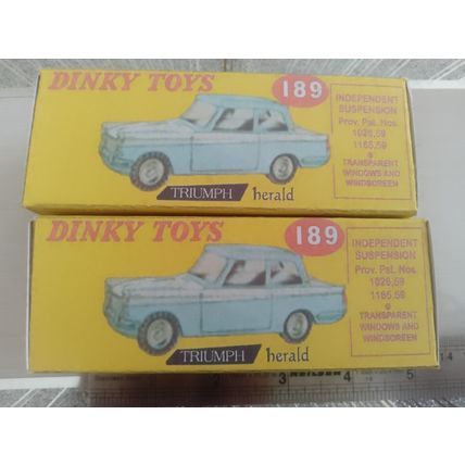 Dinky No189 Triumph Herald Repro/Replica Box