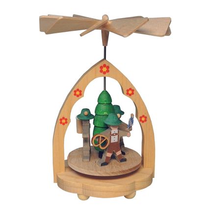 1727 - Richard Glaesser Mini Pyramid - Bavarians - 4.5"H x 3"W x 3"D