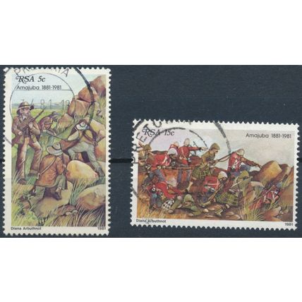 Centenary Battle of Amajuba - South Africa 1981 - F H - SG 488/9 (G)