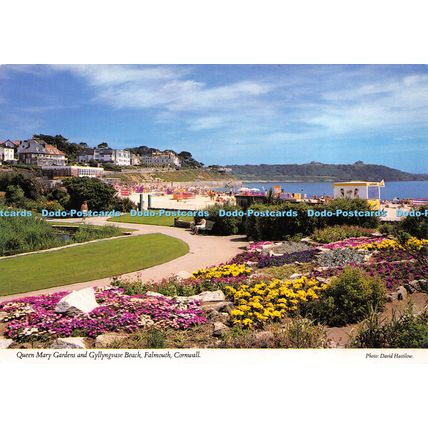 D017766 Queen Mary Gardens and Gyllyngvase Beach. Falmouth. Cornwall. David Hast