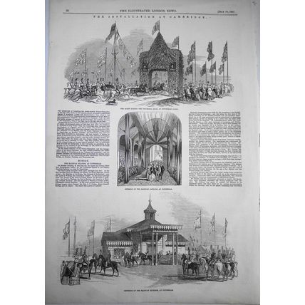 "The Installation at Cambridge" - Illustrated London News, July 10, 1847