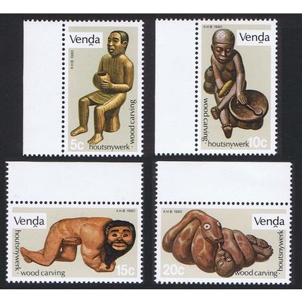 Venda Wood Carving 4v Margins 1980 MNH SG#22-25