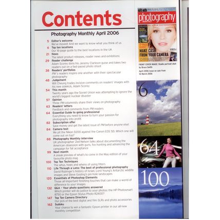 Photography Monthly April 2006, excellent condition