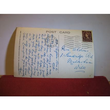MADEIRA COVE, WESTON-SUPER-MARE, SOMERSET vintage used postcard RP 1956 pm =