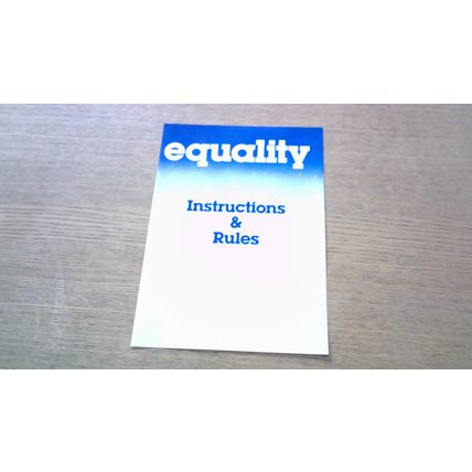 EQUALITY: The Sensational Game of Numbers (Peter Pan Playthings) VINTAGE