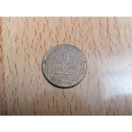 1986d 2 Pfennig Germany Coin