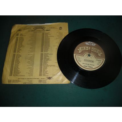PAUL ANKA 7" SINGLE - DIANA/YOU ARE MY DESTINY