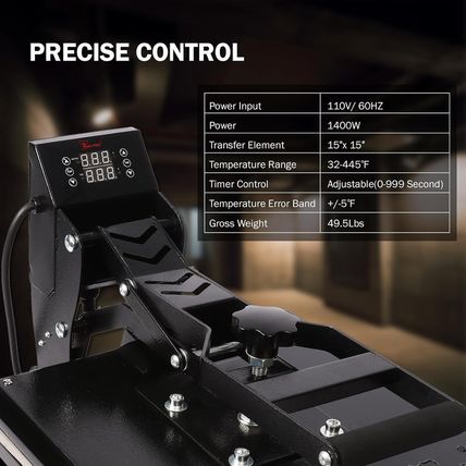 Powerpress Industrial-Quality Digital Sublimation Heat Press Machine for T Shirt