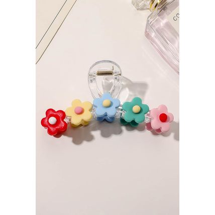 Multicolour Flowers Cute Hair Claw Clip