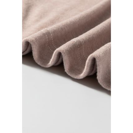 Khaki Colorblock Long Sleeve Crew Neck Top