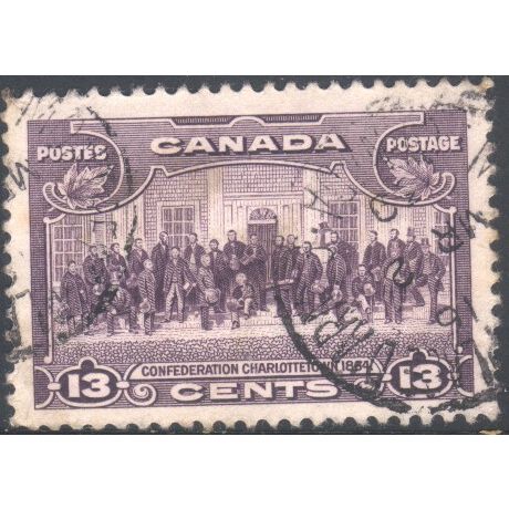 Canada 1935 - SG348 - 13c purple - Confederation Charlottstown, 1864 - used