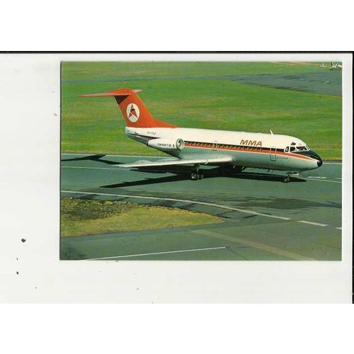 Aviation MMA FOKKER F.28 Postcard by Aironautica (VC5)