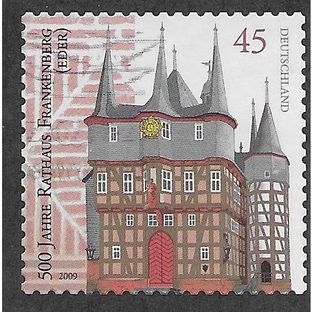 GER 2009 €0.45 (S/A) 'FRANKENBERG HALL' FINE USED (EBID53-709)