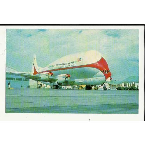Aviation AERO SPACELINES SUPER GUPPY Postcard by Mary Jayne (MJ536)