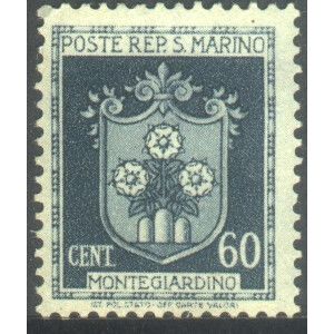 San Marino 1945 - SG312 - 60c - Montegiardino Arms - unused