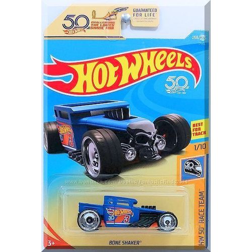 Hot Wheels - Bone Shaker: HW 50th Race Team #1/10 - #258/365 (2018) *Blue*
