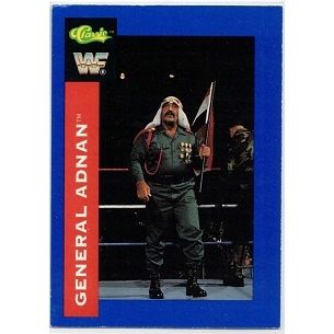 WWF ' CLASSIC ' card # 34 GENERAL ADNAN (1991)