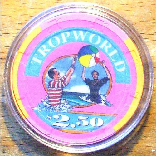Tropworld $2.50 Casino Chip - Atlantic City, New Jersey - 1988