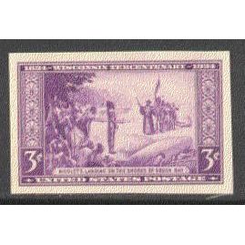 755 3c Wisconsin Very Fine MNH Q7274