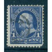 Used 264 1c Benjamin Franklin Barely Clears M02909