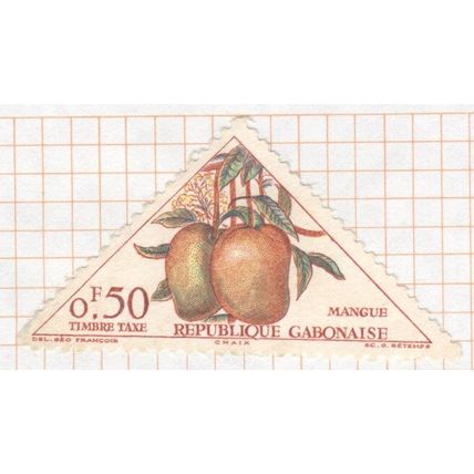 Gabon postage dues 1962 - SG D196 mangos - MH