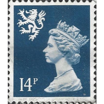 SCOTLAND, Queen Elizabeth II, Machin, blue 1988, 14p