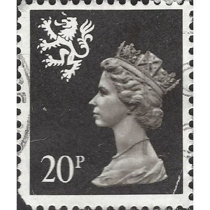 SCOTLAND, Queen Elizabeth II, Machin, black 1989, 20p