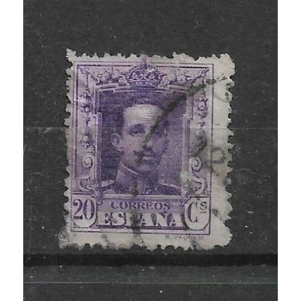 Spain.SG382 20c King Alfonso XIII (Purple).Fine Used.Apr23