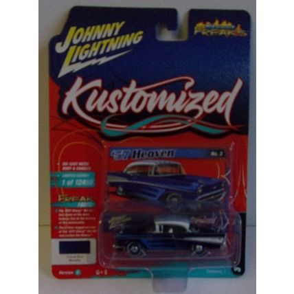 JOHNNY LIGHTNING ' STREET FREAKS ' KUSTOMNIZED 57 CHEVY BEL AIR ( 2022)