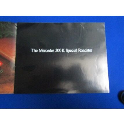 FRANKLIN MINT MODEL CAR MERCEDES 500K SPECIAL ROADSTER BROCHURE (Auto)