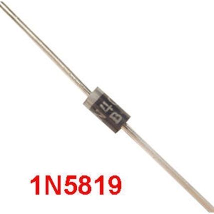 5pcs - DIODE SCHOTTKY 1N5819 1A 40V DO35 THT