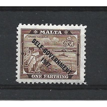 Malta.SG234 1/4d Grand Harbour,Valletta.Mounted Mint.Apr25e