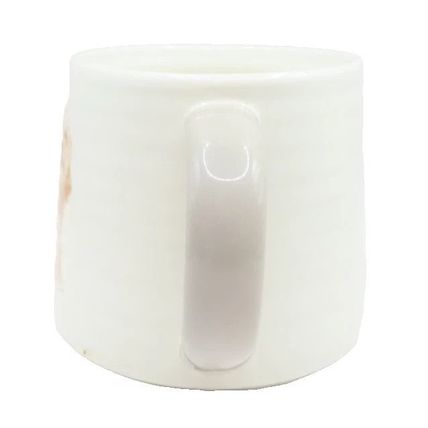 Dog Mug Ceramic 8 CM with Green Handle Dishwasher & Microwave Safe Tableware