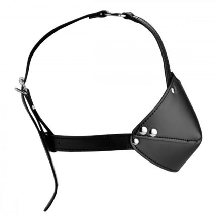 Strict Mouth Harness with Ball Gag Mask Bondage Vegan Leather S&M BDSM S&M Slave